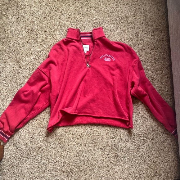 American Eagle Outfitters Jackets & Blazers - American Eagle half zip jacket. Red. Size XS.
